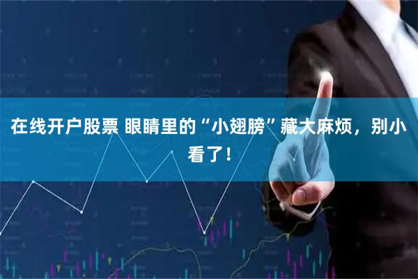在线开户股票 眼睛里的“小翅膀”藏大麻烦，别小看了！
